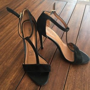 Black T-Strap Stilletos